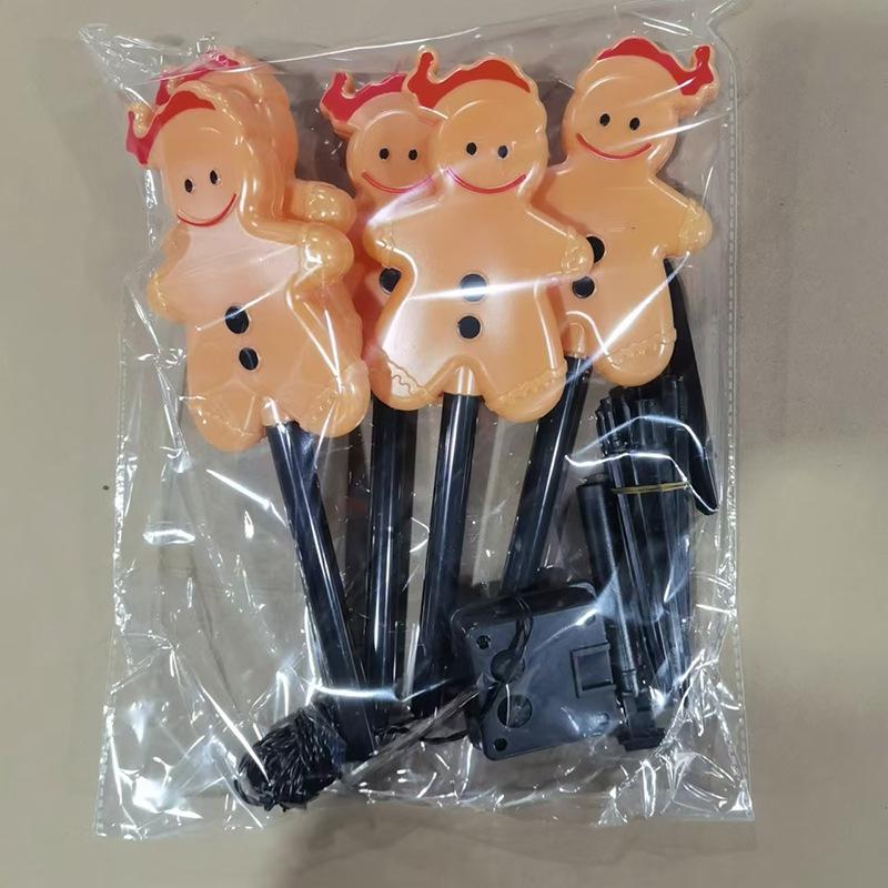 2025 Solar Weihnachts-Weihnachtsmann und Schneemann Leuchtende Lichterkette für Außendekoration