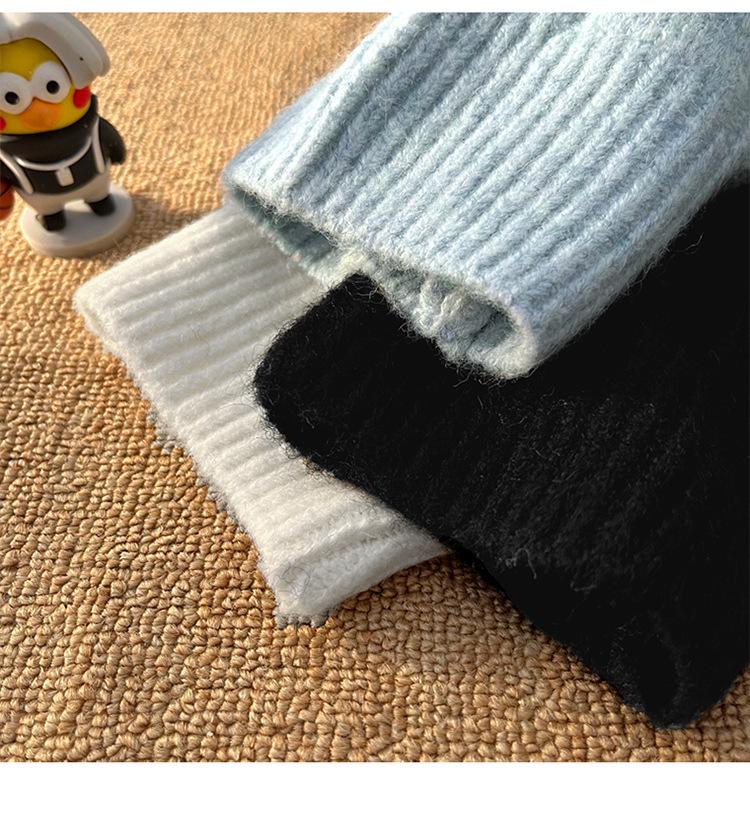 Men's Lazy Style Knit Crew Neck Sweater - Thickened Trendy Autumn/Winter Base Layer