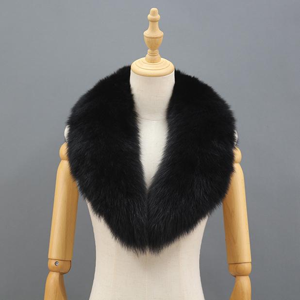 Women Real Fox Racoon Fur Long Scarf /raccoon Fur чёрный