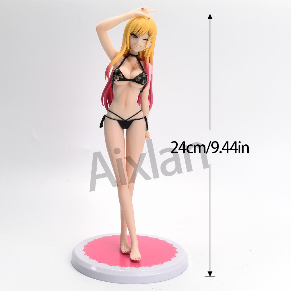 

24СМ Набор Фигурка Китагава Марин Моя Хвостатая Девушка Аниме Сексуальная Девочка Фигурка Коллекционная Модель Куклы Игрушки Подарки ПВХ Для Позы С шарнирами Масштаб
