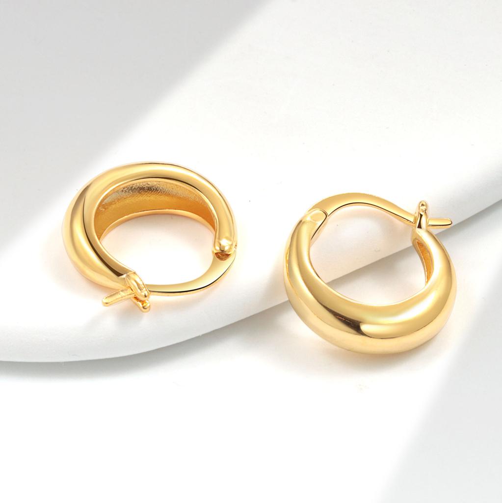925 Sterling Silver Simple Geometric Circles Hoop Earrings for Women Female S925 Wedding Party Jewelry Gift Aretes De Mujer