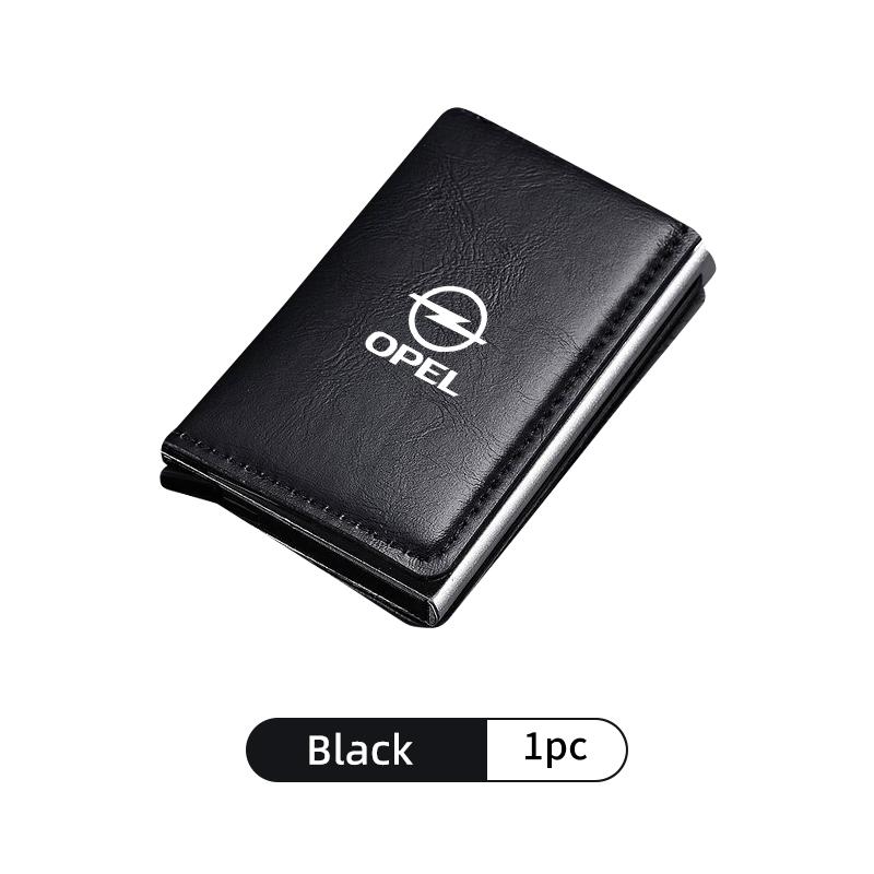 Car Rfid Wallets Automatic Pop-up Bank Credit Cardholder Case For Opel Corsa Astra Insignia Vectra Zafira Meriva Mokka Grandland Kt2
