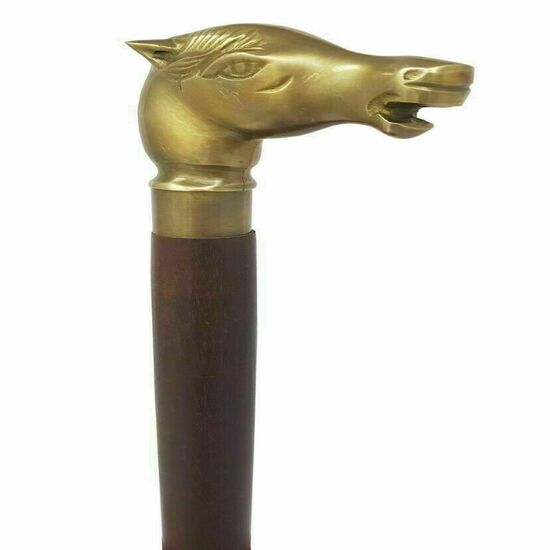 

Антикварный стиль Викторианский Винтажный Дизайнерская Латунная Ручка Трость Деревянная Трость M аэро