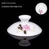 Gaiwan Teacup with Lid: White Porcelain Ceramic Tea Brewing Bowl, 7.5CM, Kung Fu Tea Set Accessory.