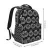 World Serpent Jormungandr Viking Runic Compass Student Backpack School Bag Hiking Daypack for Men Women Bookbag Shoulder Bags