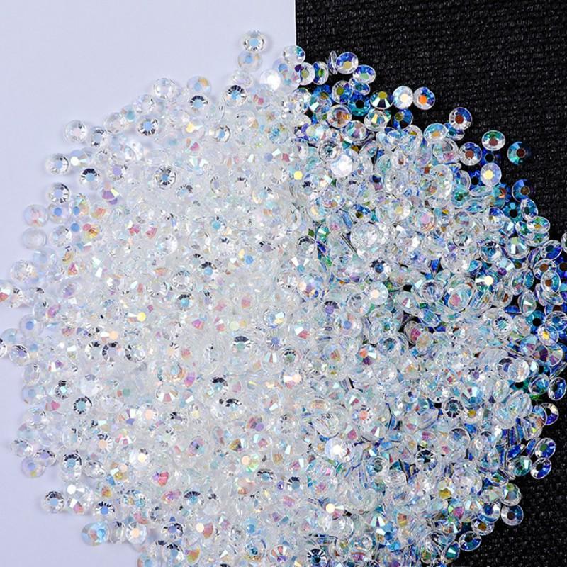 of High-quality Flat Bottomed Resin Diamond Nail Polish Diamond Color DIY Jelly AB 14 Cut Surface Sticking Rhinestone