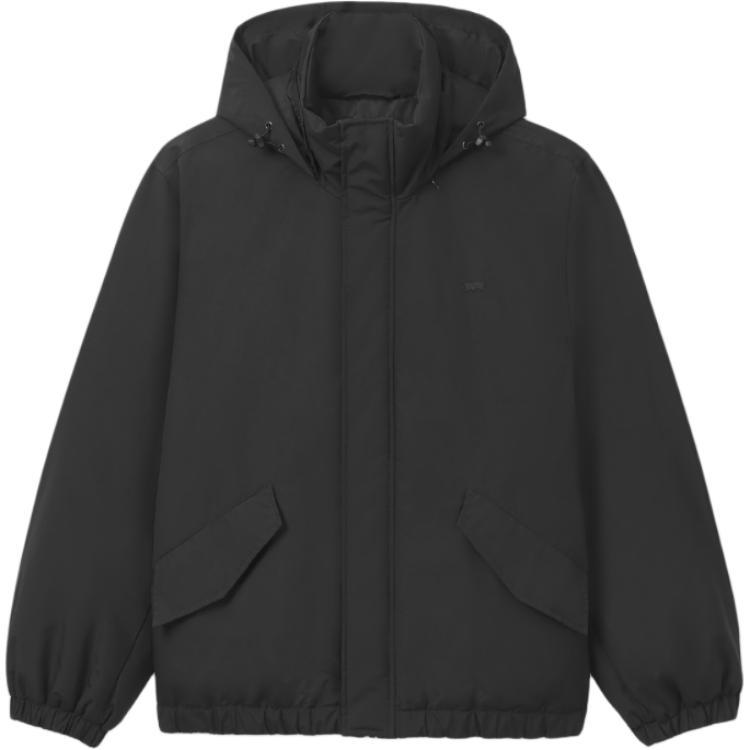 

Levis Упаковываемая куртка-пуховик с капюшоном и длинными рукавами для мужчин верхняя одежда Черный 002HP-0002 L