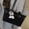 Autumn fashion retro suede underarm bag women's new fashionable high-value shoulder bag commuter handbag