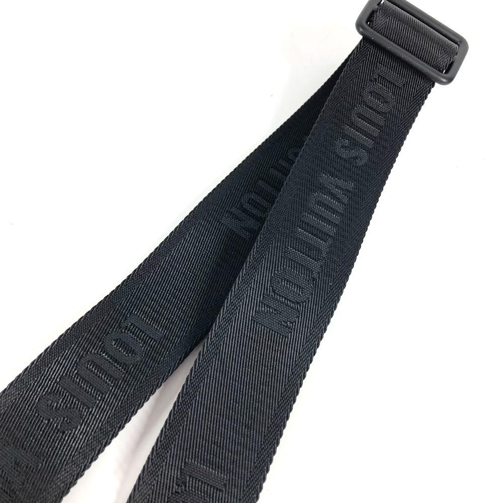 Louis Vuitton For Adjustment Accessories Shoulder Strap Canvas Black Unused