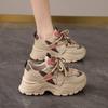 Running shoes breathable annual feet Putian new soft sole spring and summer new sports dad shoes female feeling small size fashion shoes