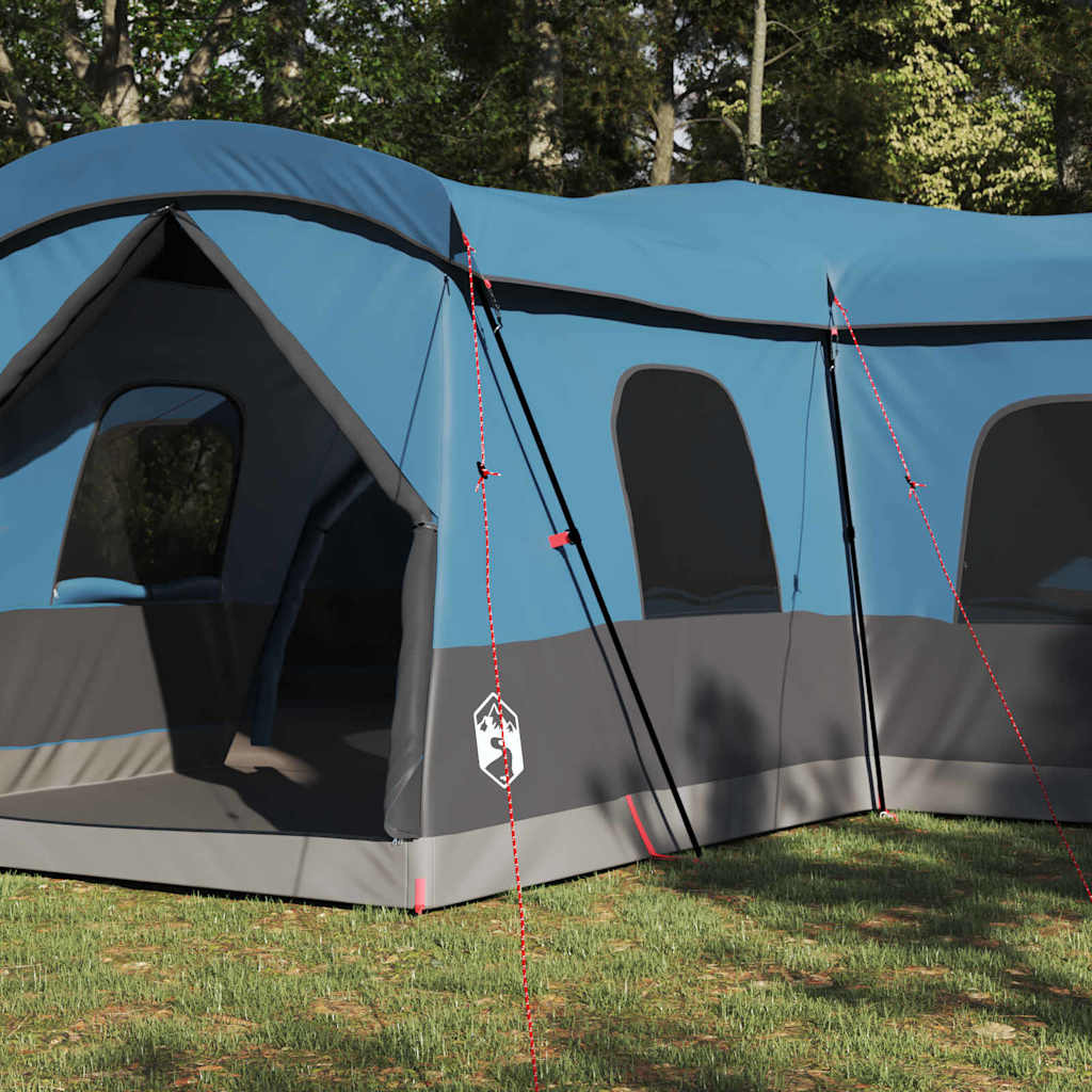 16 Person Family Tent with Roof Blue 680 x 510 x 210 cm