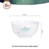 Tangshan Bone China Bowl Set: Rice, Soup, Noodle Bowls & Plates with Chopsticks - Perfect Housewarming Gift