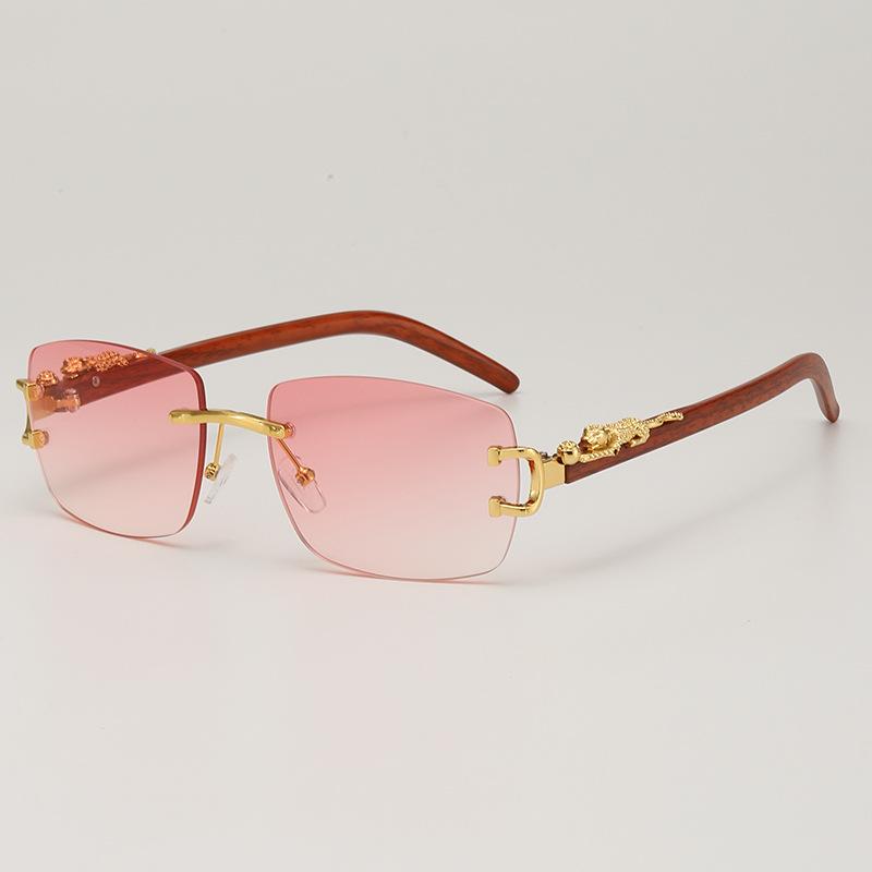 JYL TS Rimless Sunglasses Style UV Protection For Photo Shooting 90189 A-458 лазерная лимонного