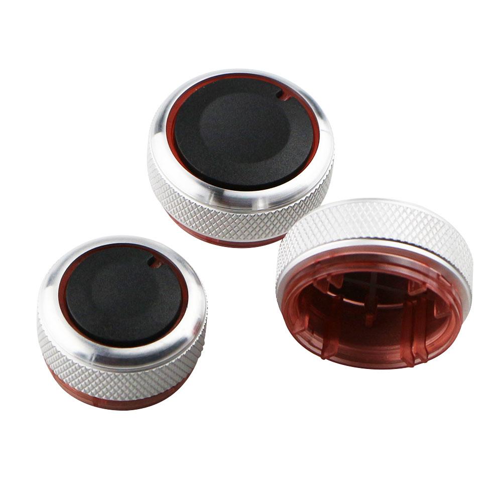 

Ручка кондиционера автомобиля из алюминиевого сплава, ручка переменного тока, кнопка переключения тепла для VW POLO 2004-2013 MK4 MK5 9N 9N3 6R серебряный