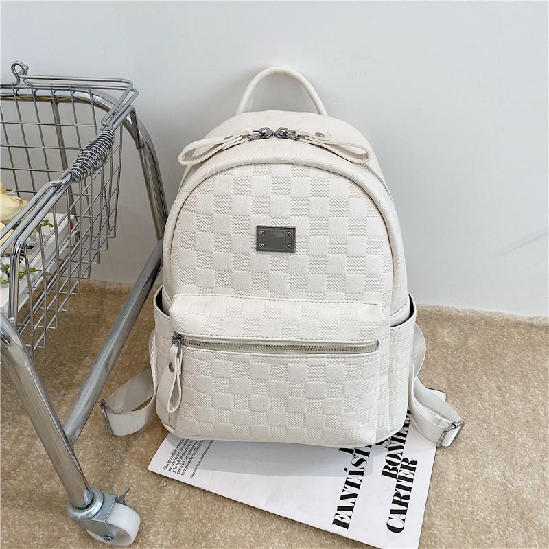 Schultasche Mode Neuer Rucksack Klassisches Karomuster Rucksack Damen Outdoor Reise Tasche College Student Schultasche Trend