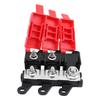 For Automotive Fuse Holder Fork Type Bolt 200A High Current with 1 Inlet 2 Outlets for Marine and Audio Applications