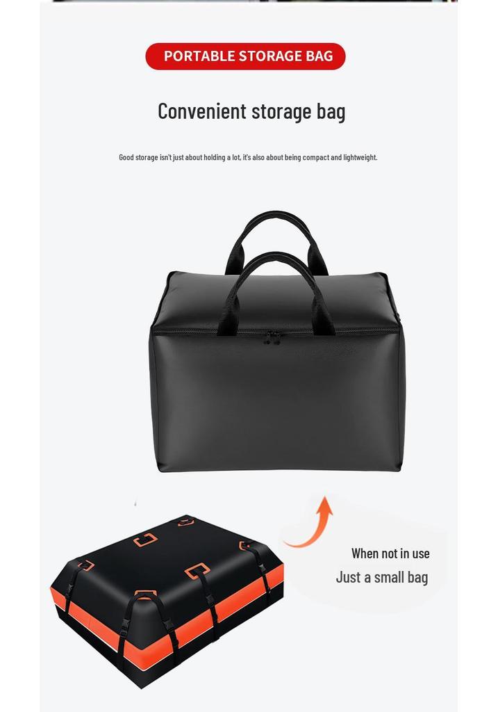High-End Waterproof Car Roof Storage Bag for Outdoor Travel and Self-Driving