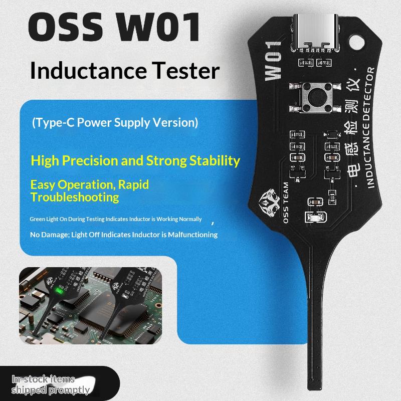 1Pc W01 Inductor Detector Tool Motherboard Coil Tester For Phone Motherboard Repair Electromagnetic Induction Quick Fault Check