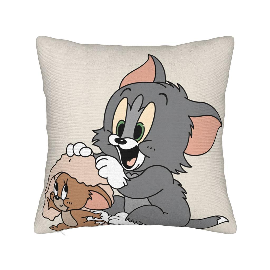 Good Friends Jerrys and Toms Pillow Case  Soft Pillow Cover For Sofa Couch Bed Living Room Morden Cushion Cover