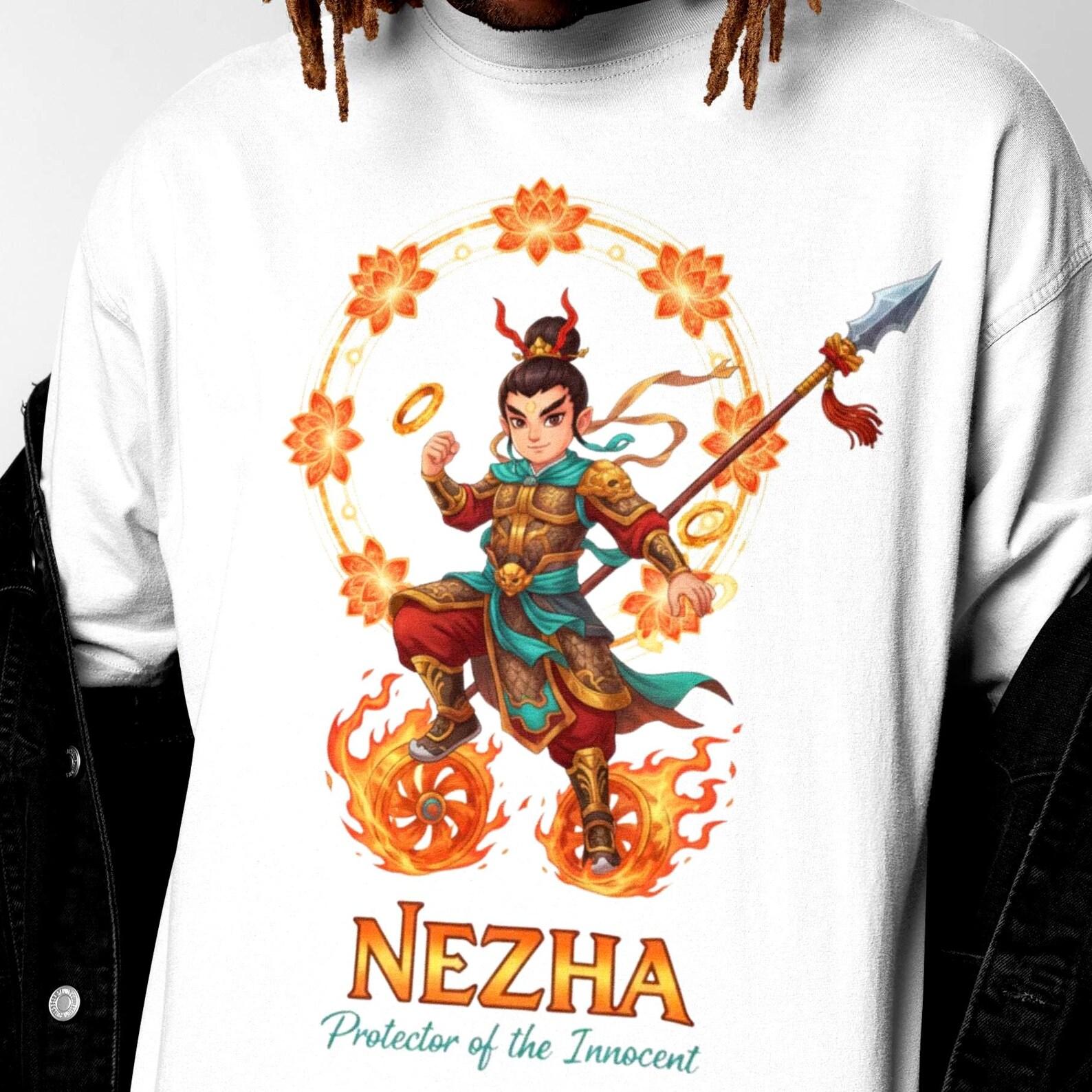 Nezha Shirt | Chinese Mythology | Vintage Chinese God Tee M