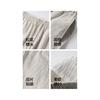 [Plain dyed Tencel Linen] Thin casual pants for men, loose straight leg, wide leg, curved knife, relaxed and comfortable pants