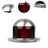 Boat Navigation Light Lamp Electric Equipment Round Housing Warning Light for Boating Dinghy Pontoon Sailboats Speedboat
