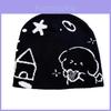 Knit Hat For Kids With Cartoon Dog Face Warm Beanie For Winter And Fall
