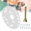 Durable Transparent Router Base Plate With 1.18inch Precisely Drilled Hole For Enhances Woodworking Accuracy Tool