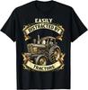 Cool Easily Distracted by Tractors Fun Farmer & Farming Gift Unisex T-Shirt