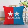 T-Tamiya Logo Pillowcase Toon Gift Cushion Cover Bedroom Home Sofa Chair Seat Decor Pillow Case