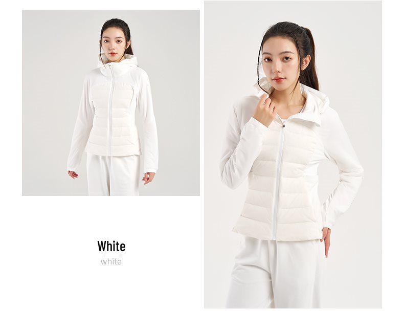 Women's Winter Slim Fit Short Down Jacket - 90% White Duck Down, Warm, Flattering, and Sporty