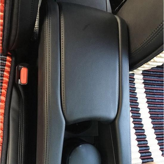 Real Leather Black Car Armrest Box Case Repalcement For Civic 10th Waterproof CC