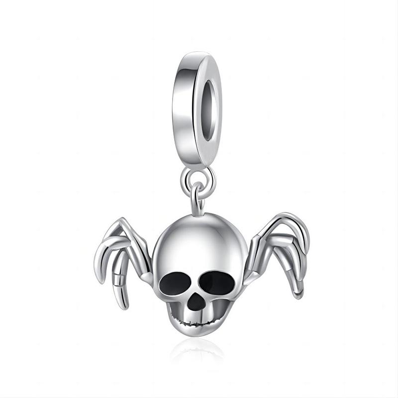 Diy Ghost Pumpkin Head Halloween Series Charm Bead Pendant Applicable To Original European Plating Copper Jewelry Gift