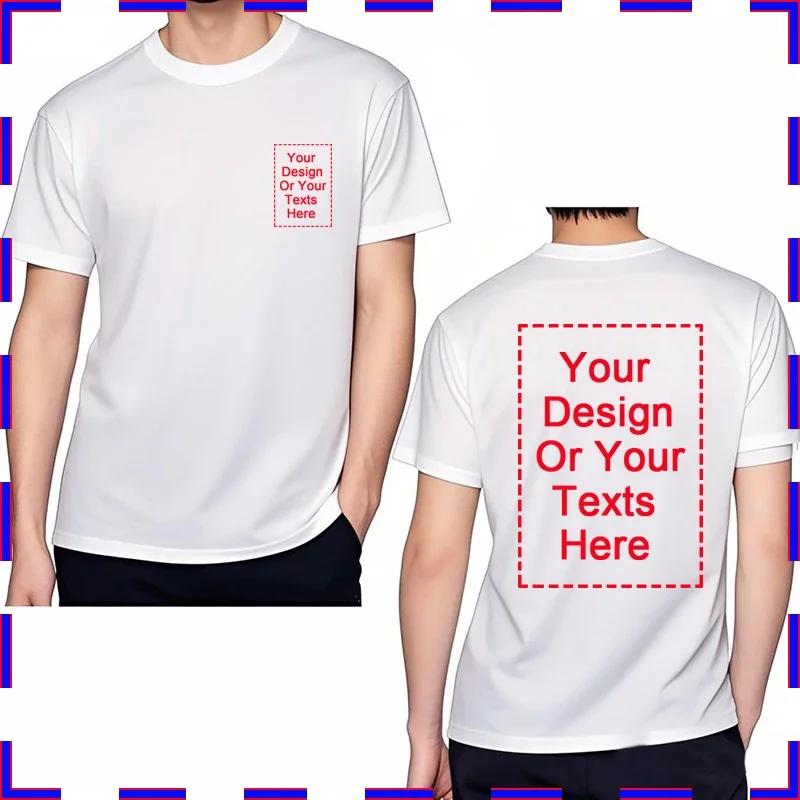 Man t shirt Tailor-made Adult Your Text Here Cotton Tshirt Fashion Hip-hop Casual Tee Adult Your Text Here Quick Dry T Shirt