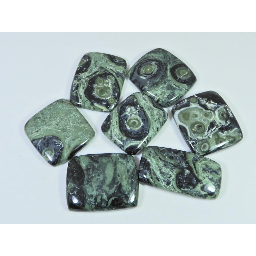 Natural Star Galaxy Kambaba Jasper Octagon Cabachon Loose Gemstone 07Pcs Lot C-2630