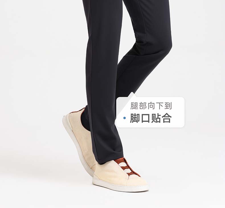 Langdeng Business Casual Pants Men's Straight Leg Pants