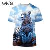 Cheetah 3D T-shirt Printed Series T-shirt Men's and Women's Casual Street Large Short Sleeve Comfortable Breathable Top T-shirt