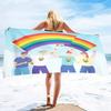 Asciugamano da Spiaggia Arcobaleno in Microfibra Asciugamano da Bagno Orgoglio Gay LGBT Assorbente Anti Sabbia Asciugatura Rapida Asciugamani da Piscina per Sport Spa Palestra Nuoto
