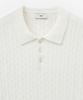 Tienjiti Cable Polo Knit Top (Cream) Tnsw5E206Cr