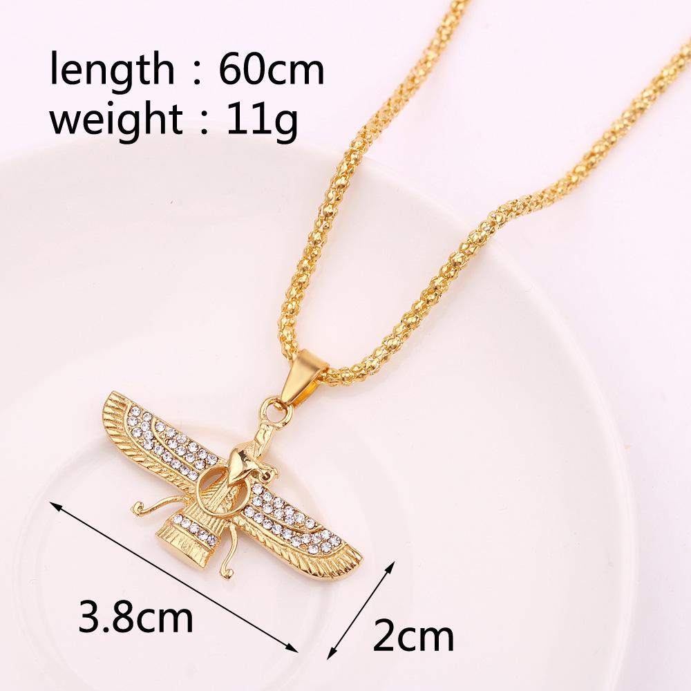 Fashionable European-American Zoroastrian Alloy Necklace with Creative Design
