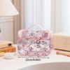 Hellokitty Cosmetic Bag High Value Large Capacity Transparent Portable Hook Wash Storage Bag Travel Toiletries Storage Bag