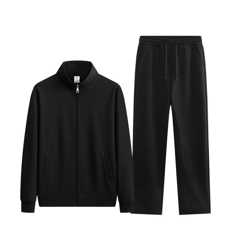 Autumn/Winter Women's Casual Solid Color Hoodie & Wide Leg Pants Set