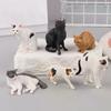 Cute Desktop Decoration Mini Pet Cat Model Ornament Solid Simulation Animal Model Lying Orange Cat Figurine