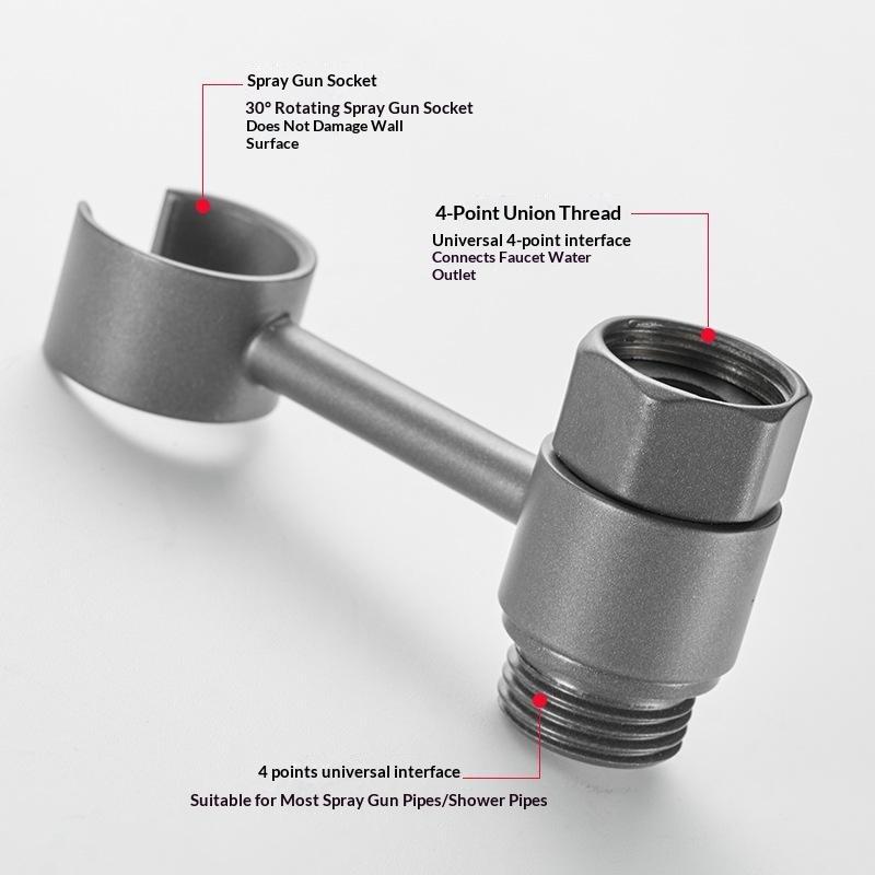 Handheld Shower Head Holder 360 Degrees Rotatable Spray Bracket Toilet Sprayer Base Support Bathroom Accessories