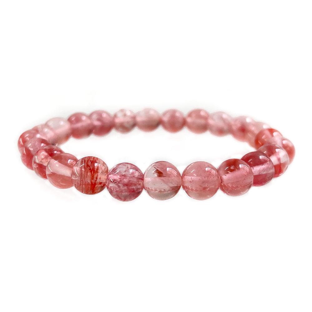 Natural Stone Beaded Bracelet 6-10mm Stretch Yoga Jewelry - Tiger Eye Turquoise Agate Jasper Healing Bangles for Women Men
