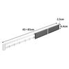Yamazaki Magnetic Refrigerator Side Slide Hook - White (W2.5 x D45-83 x H6.4cm) Tower
