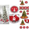 Soft And Comfy 80cm Holiday Tree Skirt Featuring Santa Claus And Reindeer
