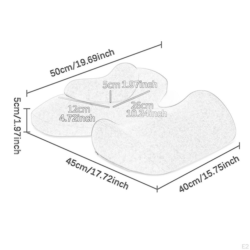 Breast Pillow for Massage Memory Foam Lying Down Table Rest Multipurpose Salon