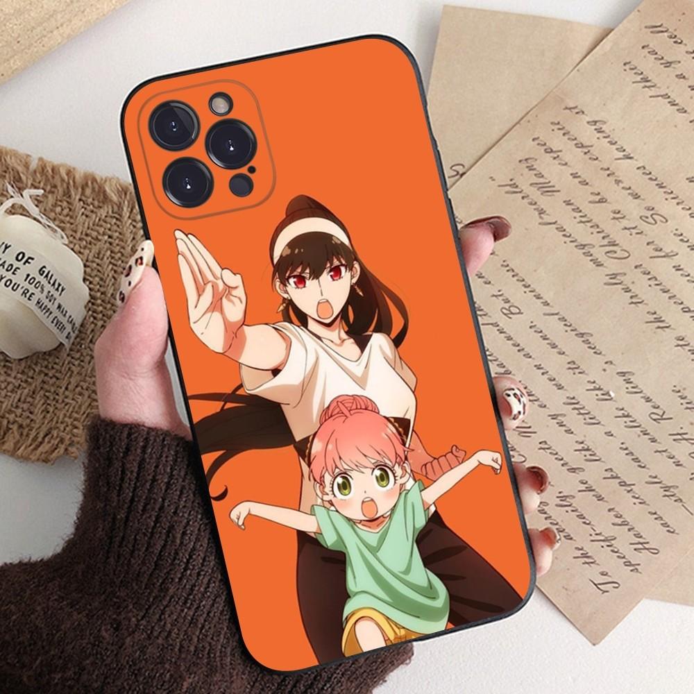Cartoon SPY FAMILY Anime Phone Case Silicone Soft for iphone 15 14 13 12 11 Pro Mini XS MAX 8 7 6 Plus X XS XR Cover
