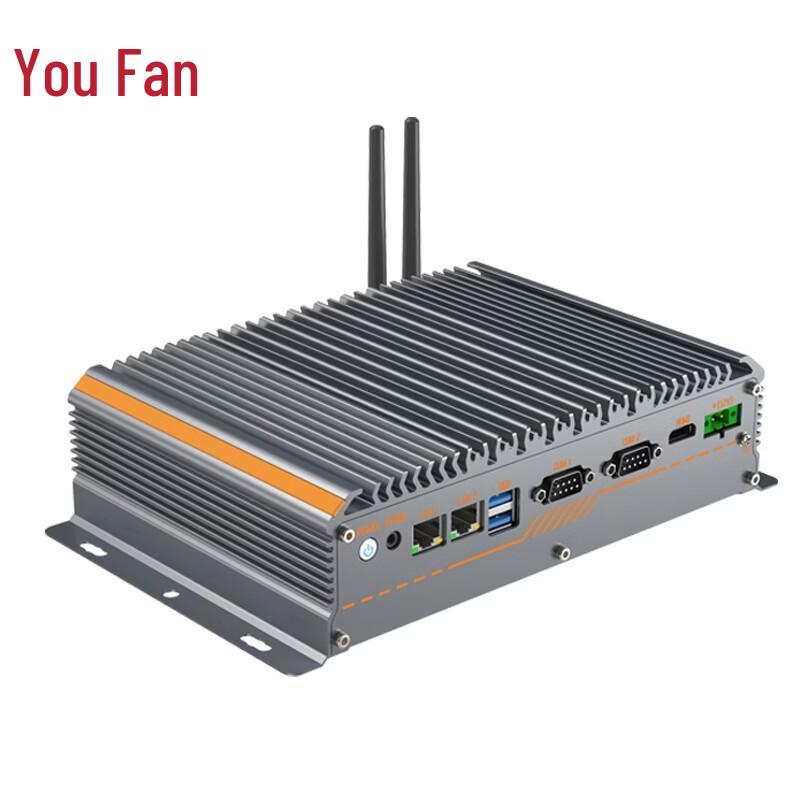 YOUFAN Embedded Fanless Industrial Mini PC CN plug (adapter included)